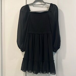 Katie J black chiffon party Dress